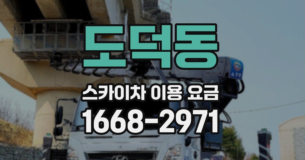 도덕동 스카이차 이용 요금