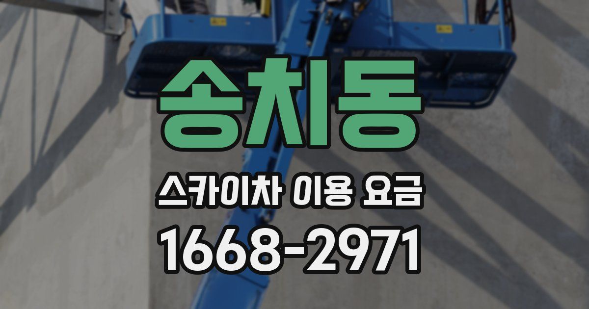 송치동 스카이차 이용 요금