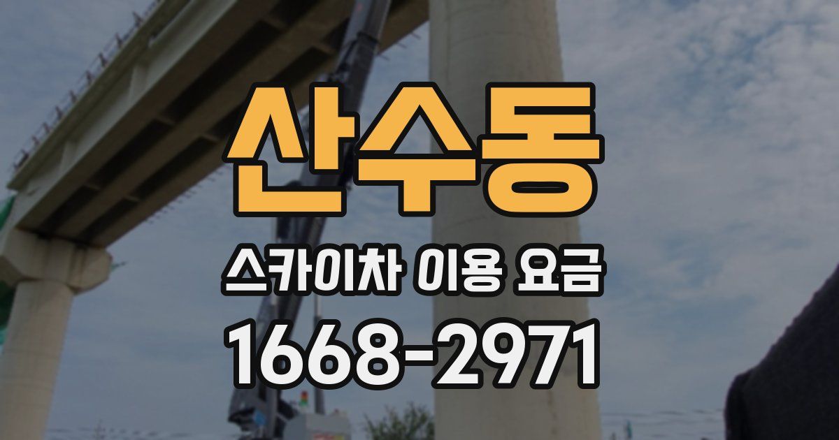 산수동 스카이차 이용 요금
