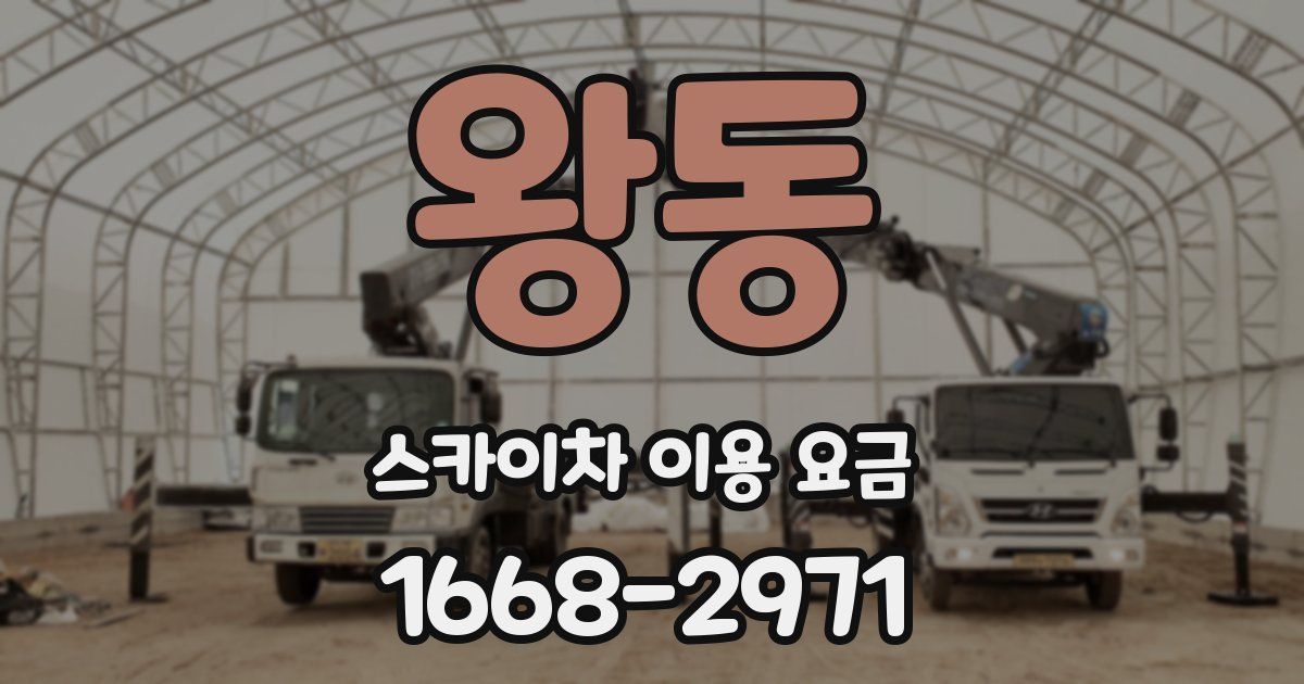 왕동 스카이차 이용 요금