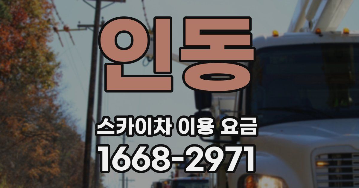 인동 스카이차 이용 요금