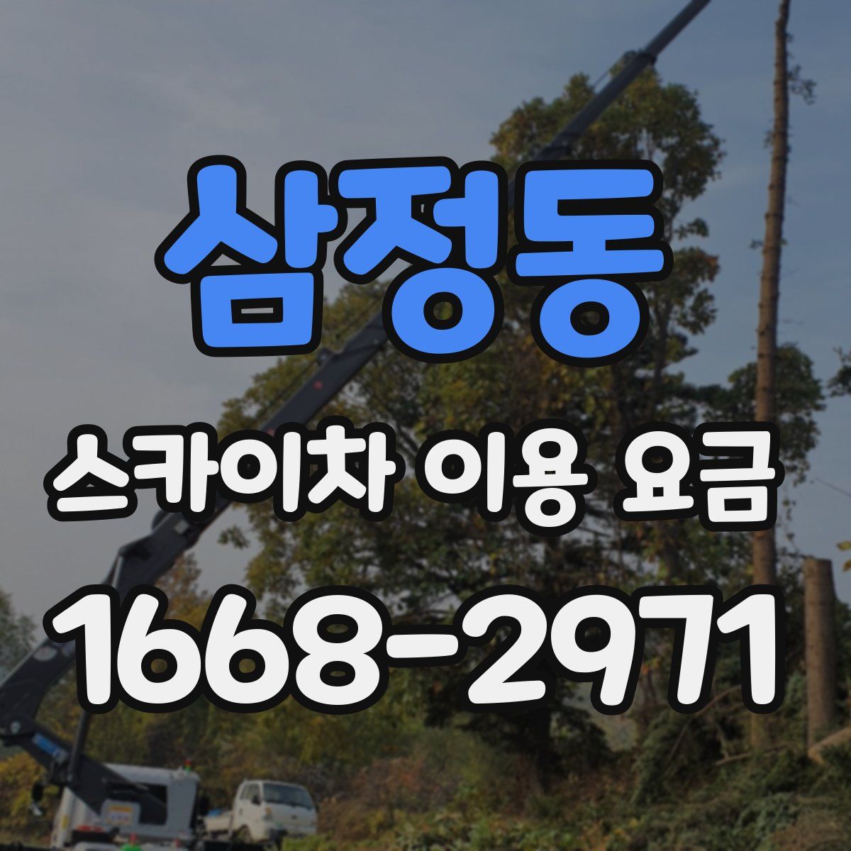 삼정동 스카이차 이용 요금