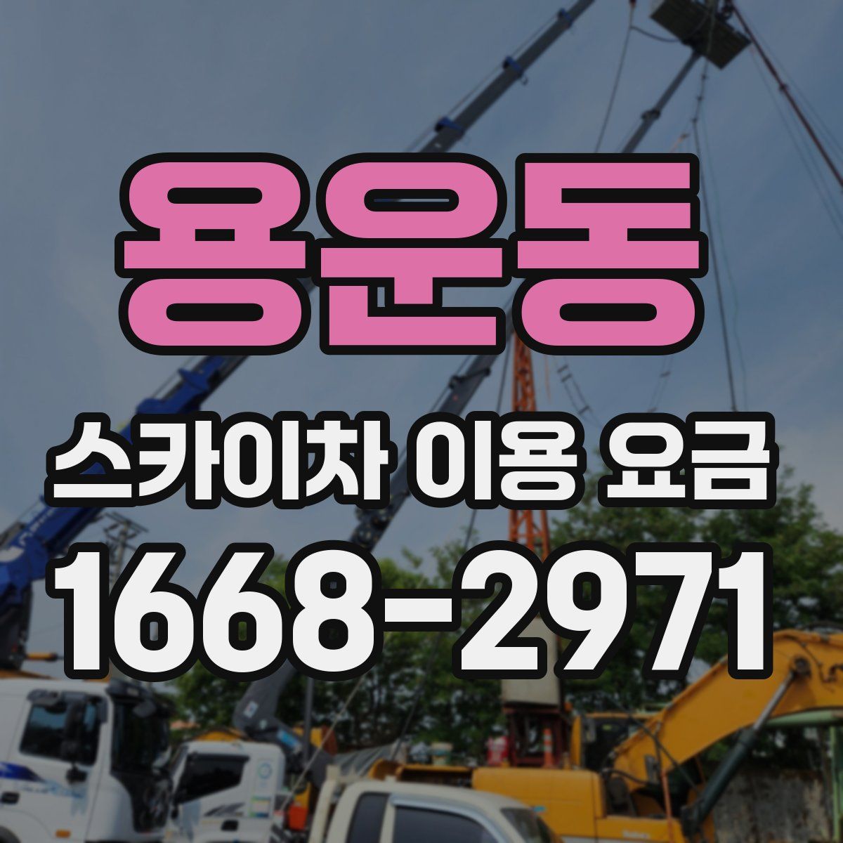 용운동 스카이차 이용 요금