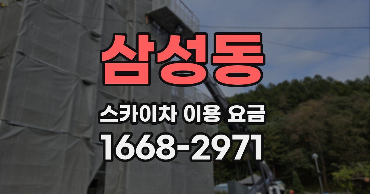 삼성동 스카이차 이용 요금