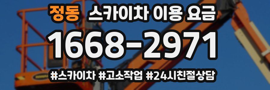 정동 스카이차 이용 요금