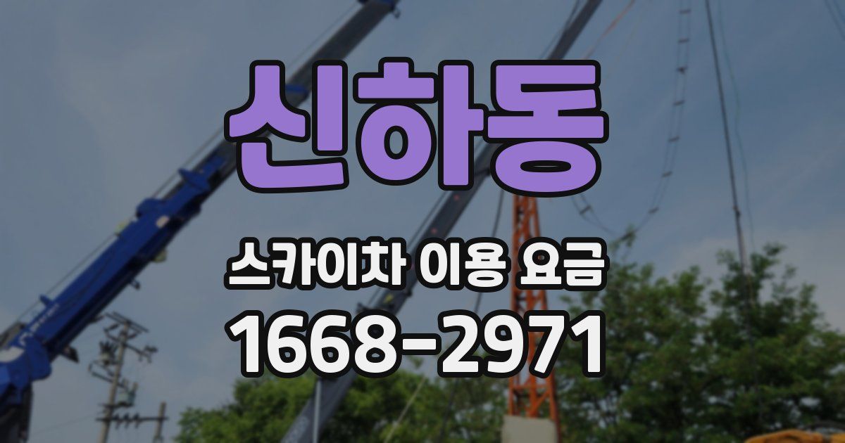 신하동 스카이차 이용 요금