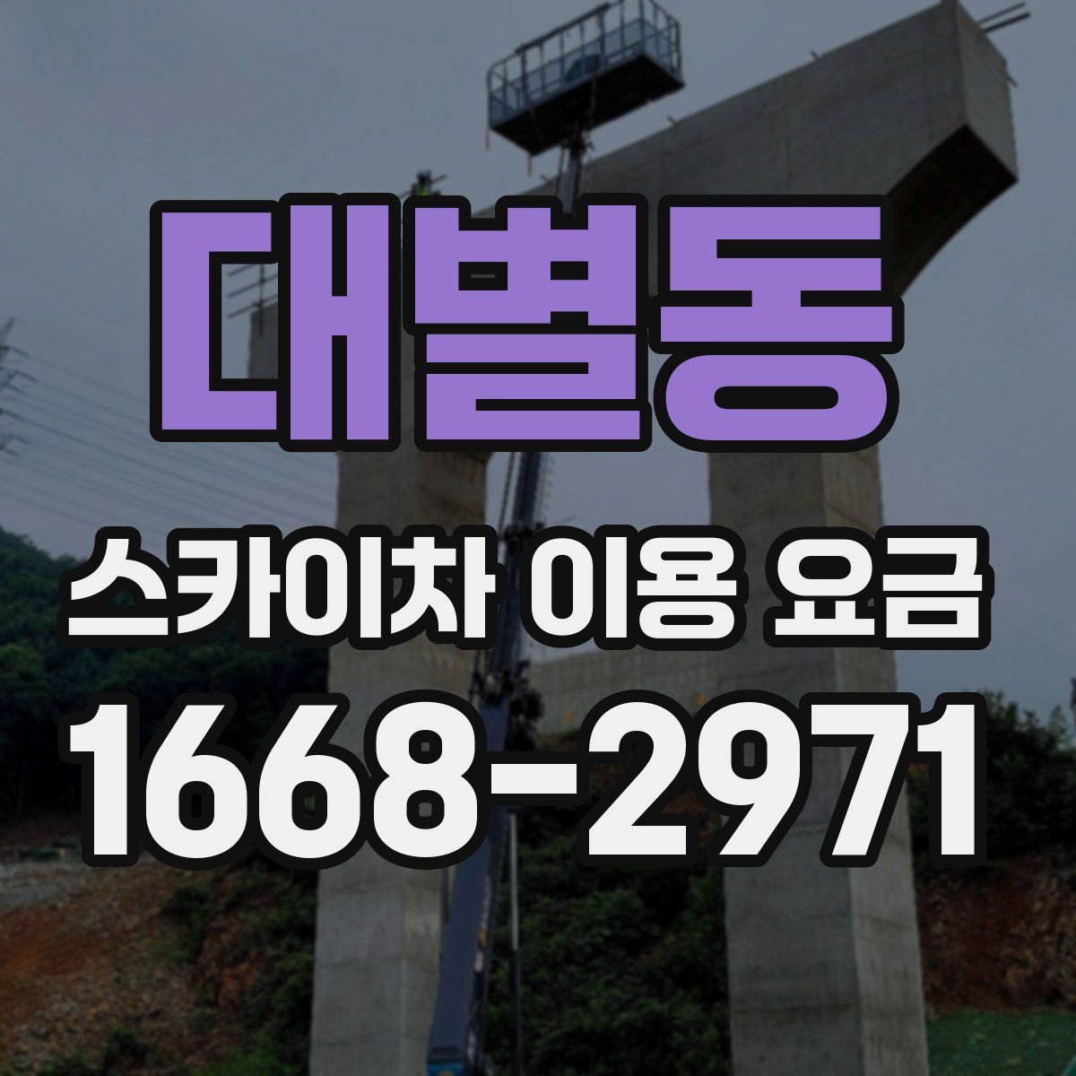 대별동 스카이차 이용 요금