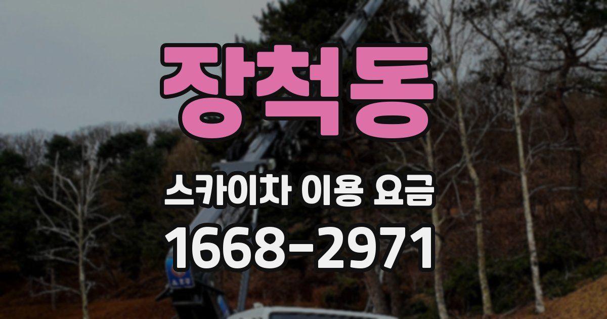 장척동 스카이차 이용 요금