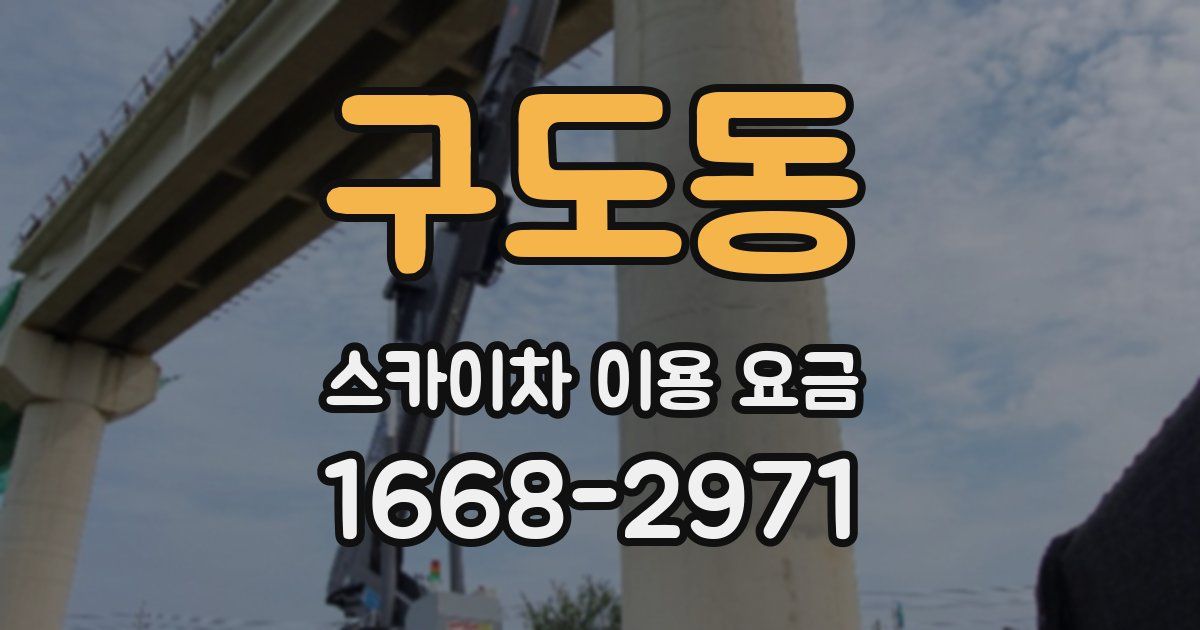 구도동 스카이차 이용 요금