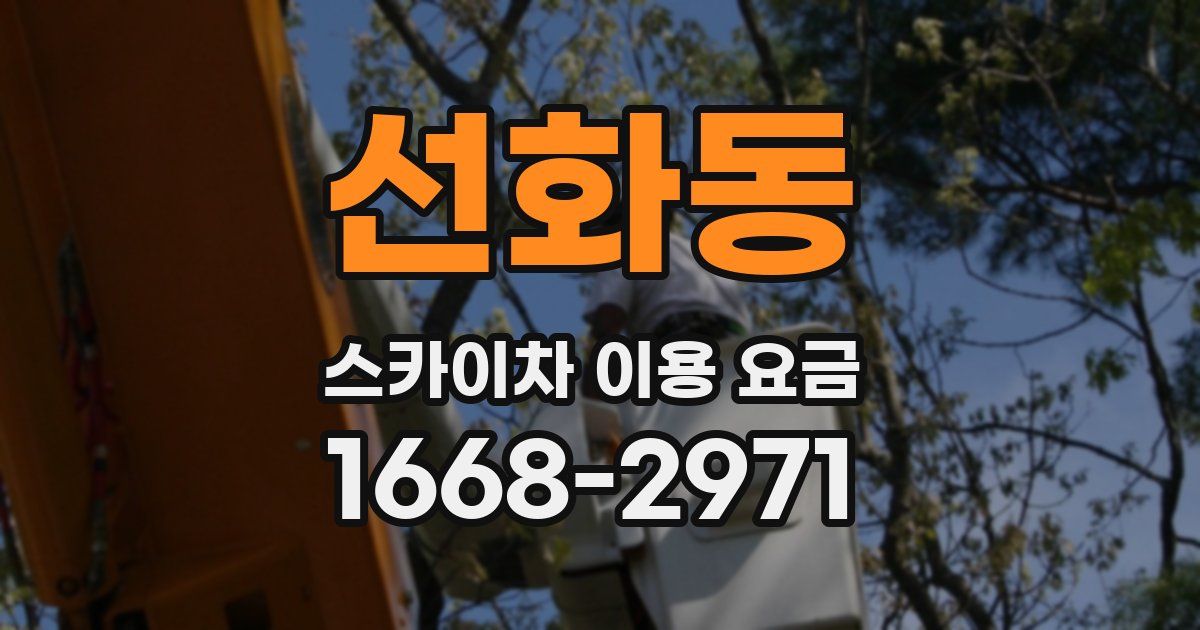 선화동 스카이차 이용 요금