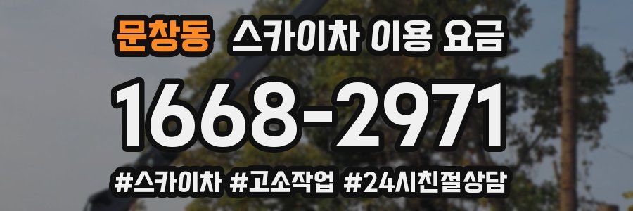 문창동 스카이차 이용 요금