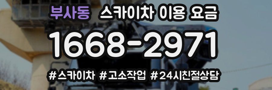 부사동 스카이차 이용 요금