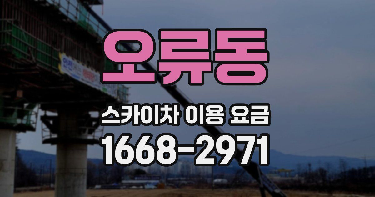 오류동 스카이차 이용 요금