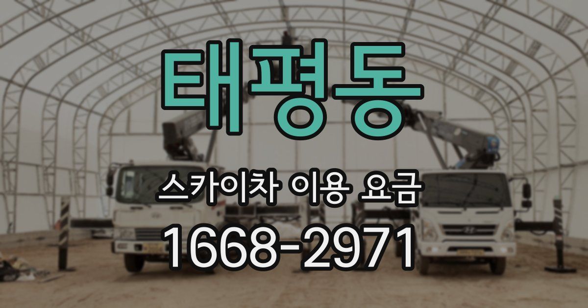 태평동 스카이차 이용 요금