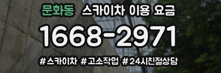 문화동 스카이차 이용 요금