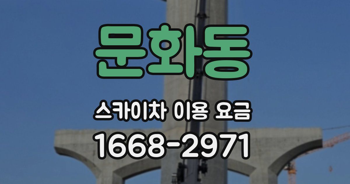 문화동 스카이차 이용 요금
