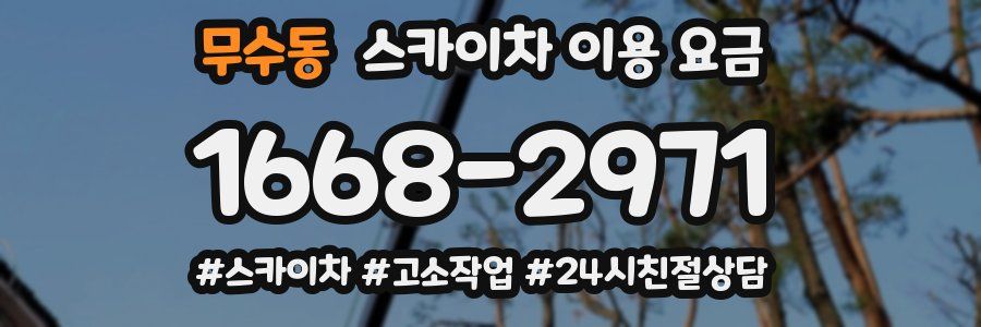 무수동 스카이차 이용 요금
