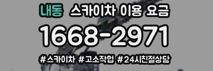 내동 스카이차 이용 요금