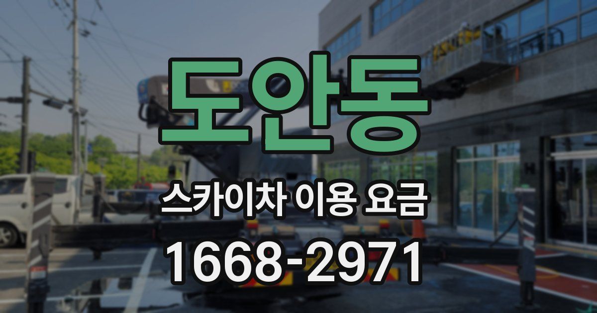 도안동 스카이차 이용 요금