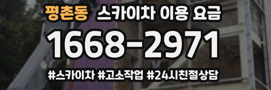 평촌동 스카이차 이용 요금