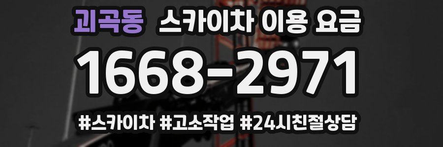 괴곡동 스카이차 이용 요금