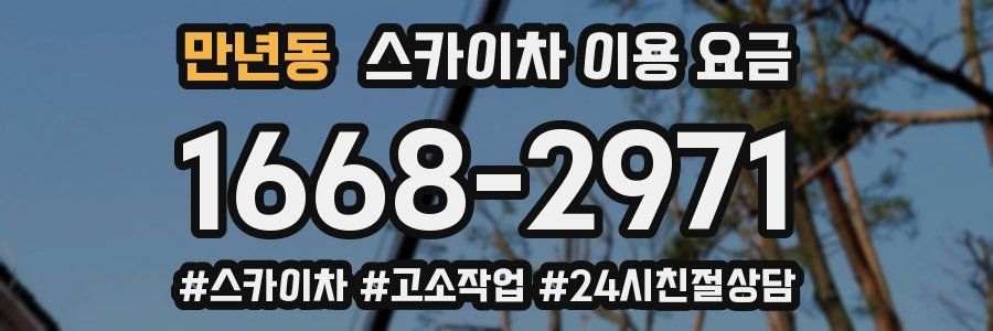 만년동 스카이차 이용 요금