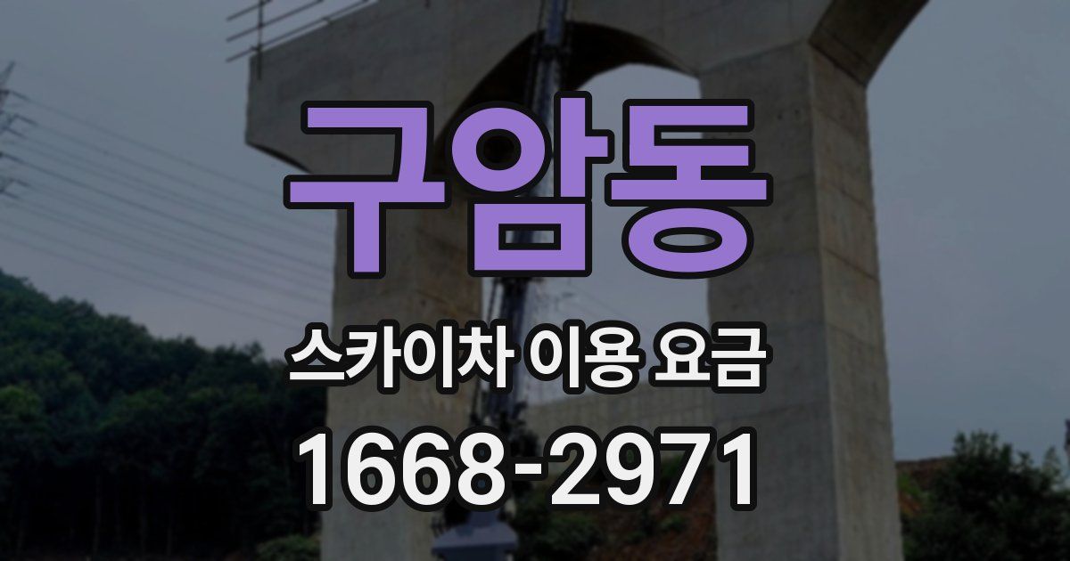 구암동 스카이차 이용 요금