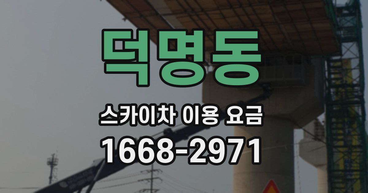 덕명동 스카이차 이용 요금