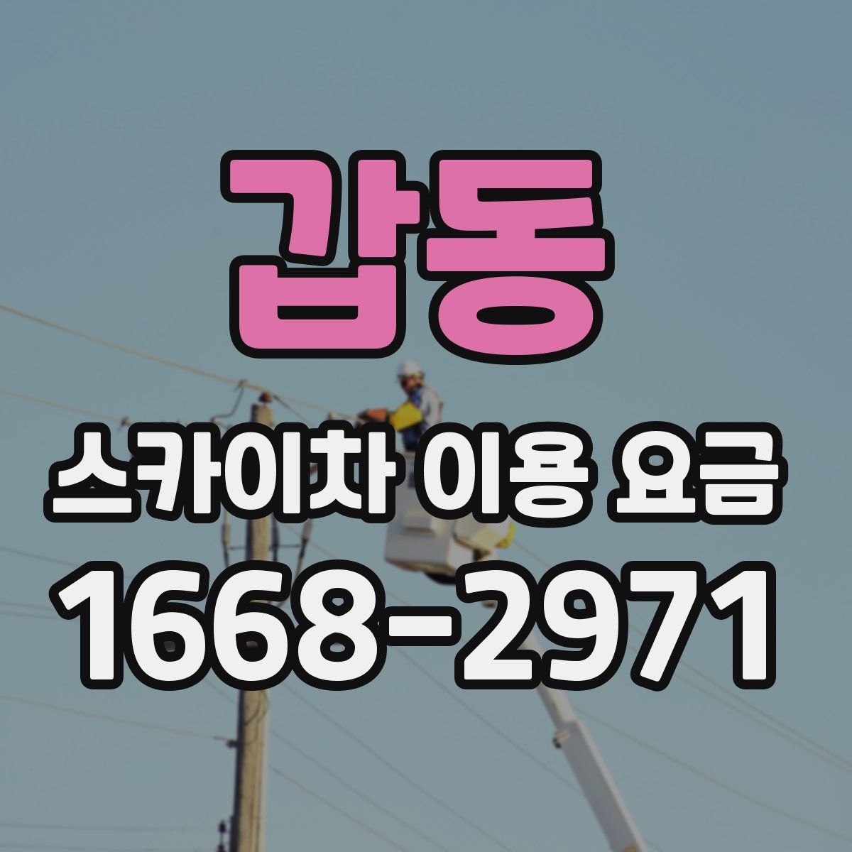 갑동 스카이차 이용 요금