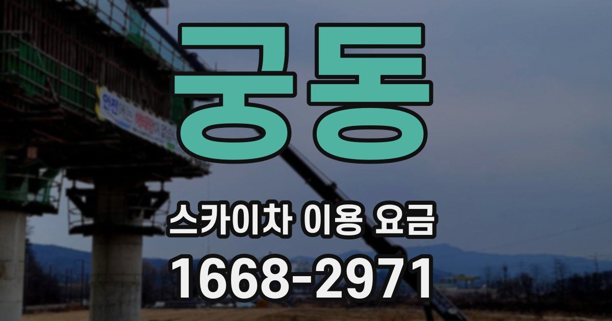 궁동 스카이차 이용 요금