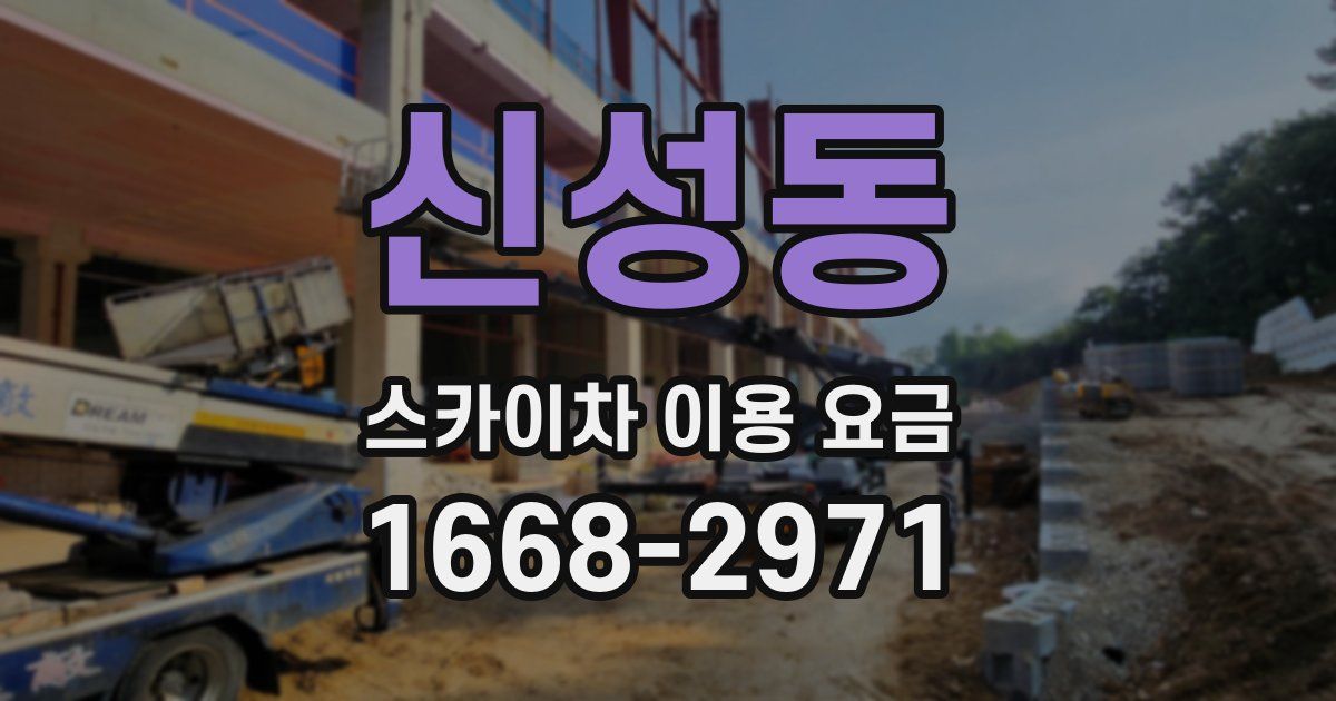 신성동 스카이차 이용 요금