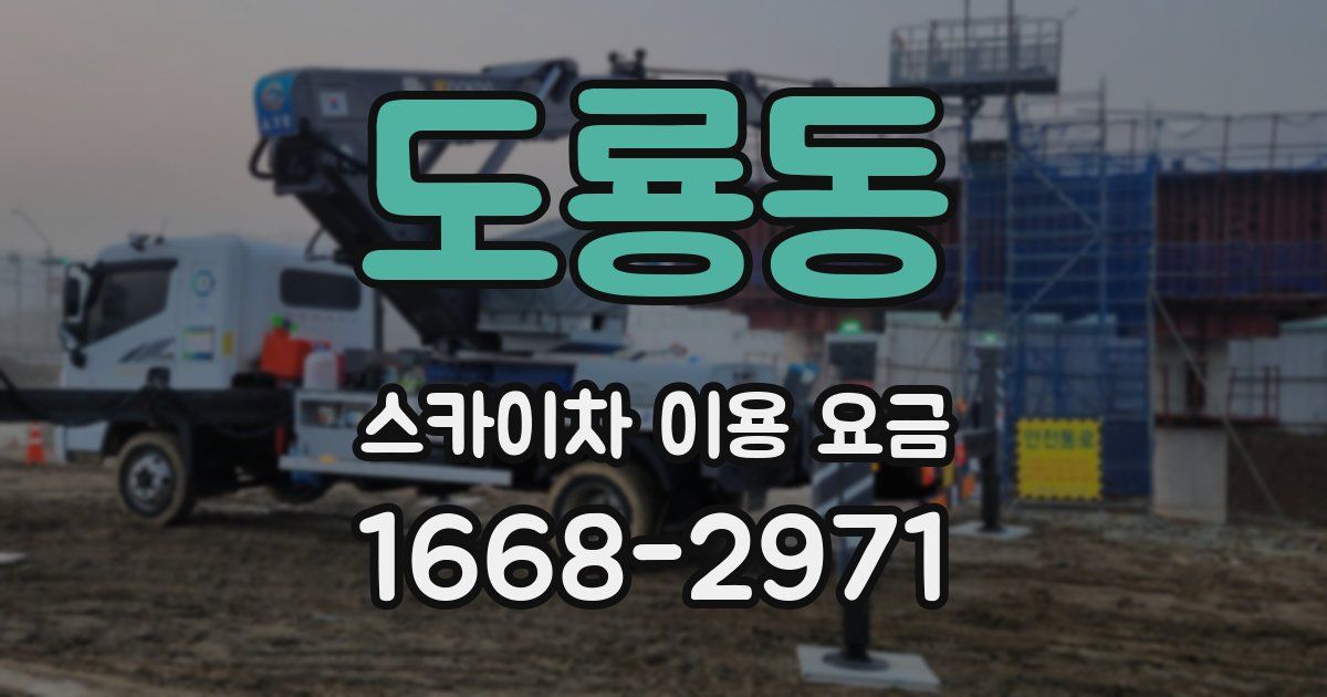 도룡동 스카이차 이용 요금