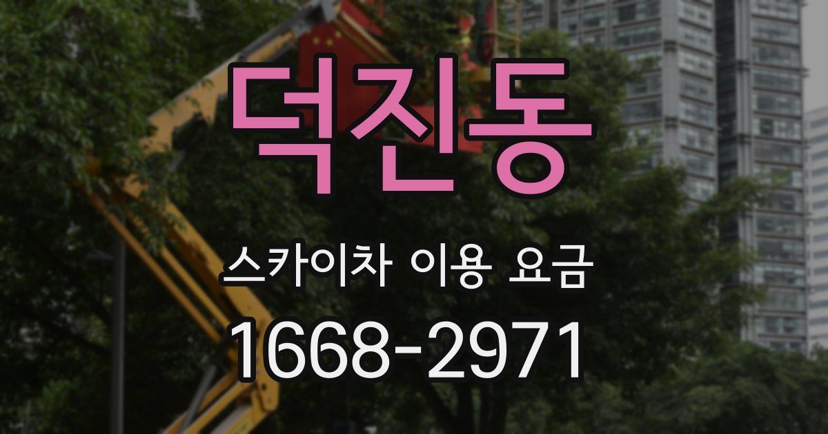 덕진동 스카이차 이용 요금