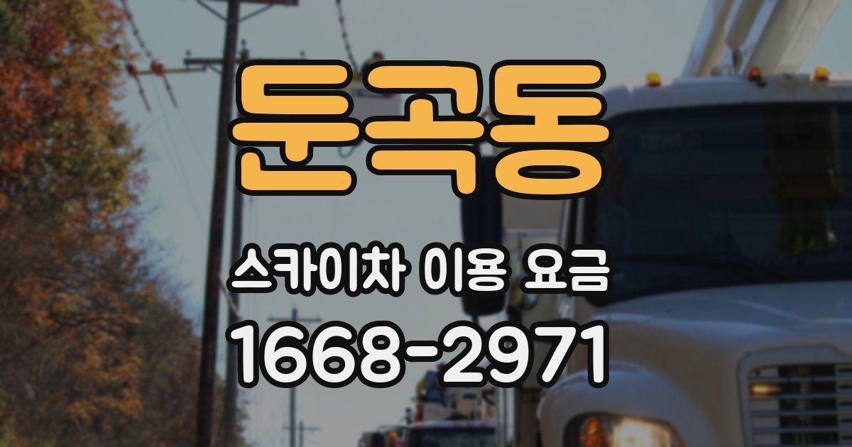 둔곡동 스카이차 이용 요금