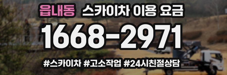읍내동 스카이차 이용 요금