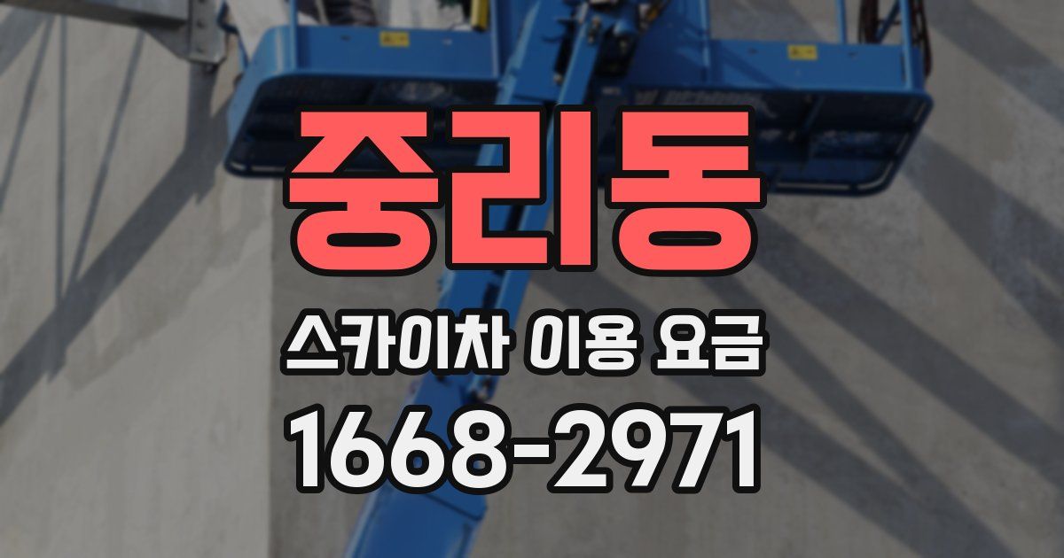 중리동 스카이차 이용 요금