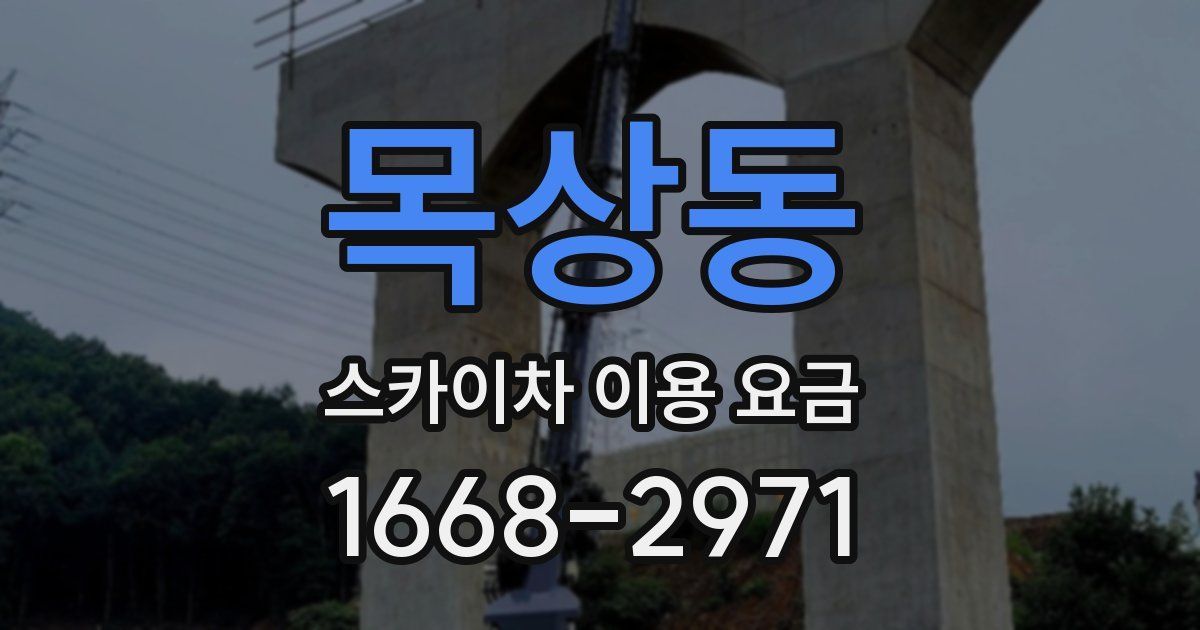 목상동 스카이차 이용 요금