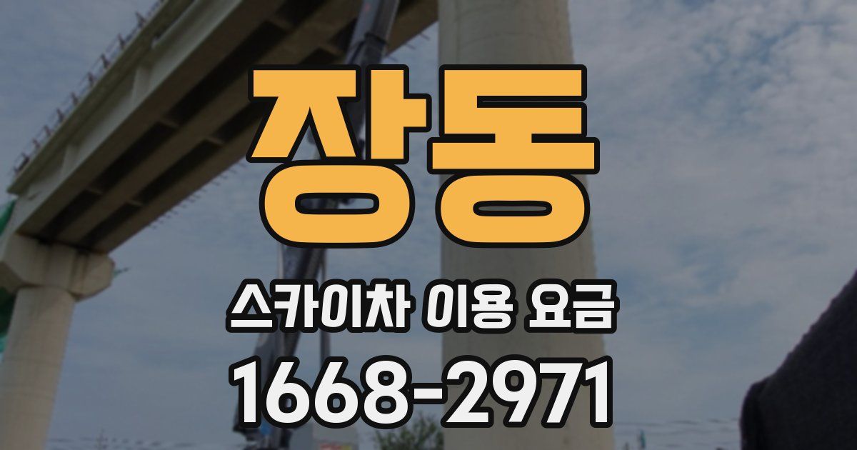 장동 스카이차 이용 요금
