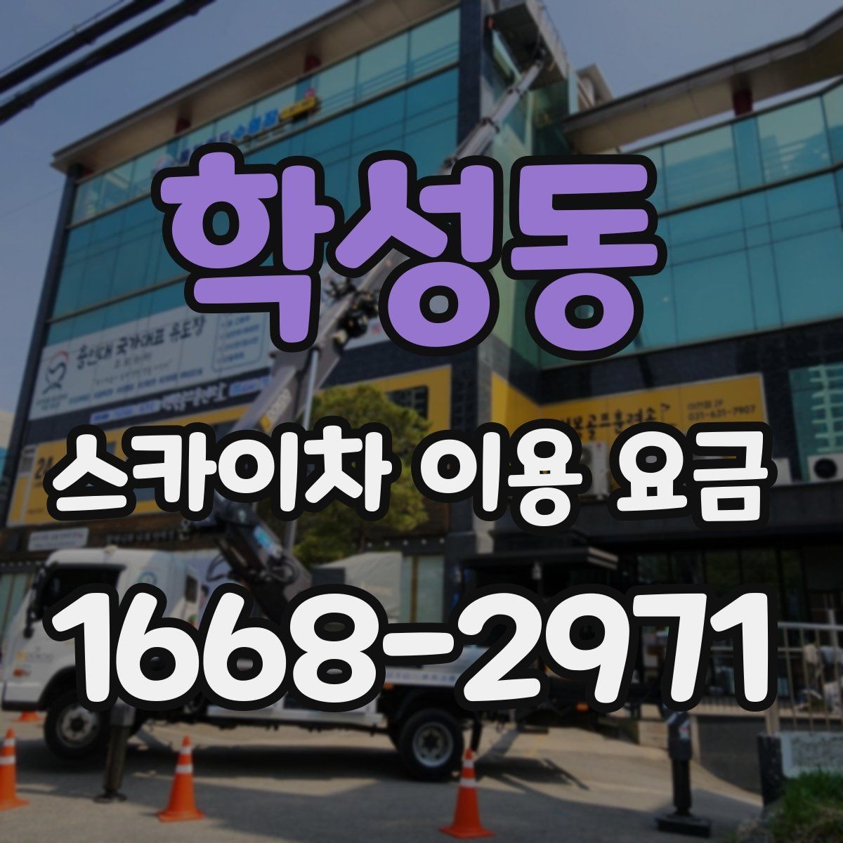 학성동 스카이차 이용 요금 비교할 때 포함되는 서비스 범위