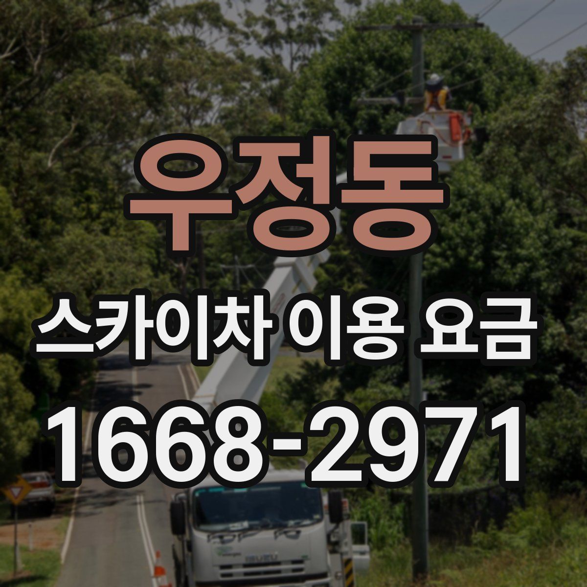 우정동 스카이차 이용 요금