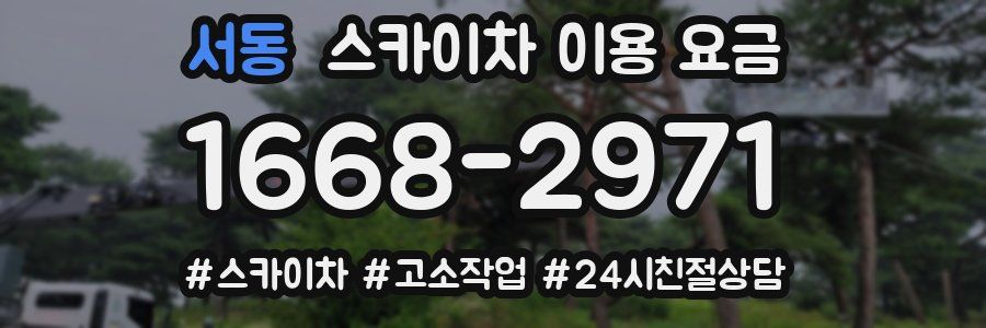 서동 스카이차 이용 요금