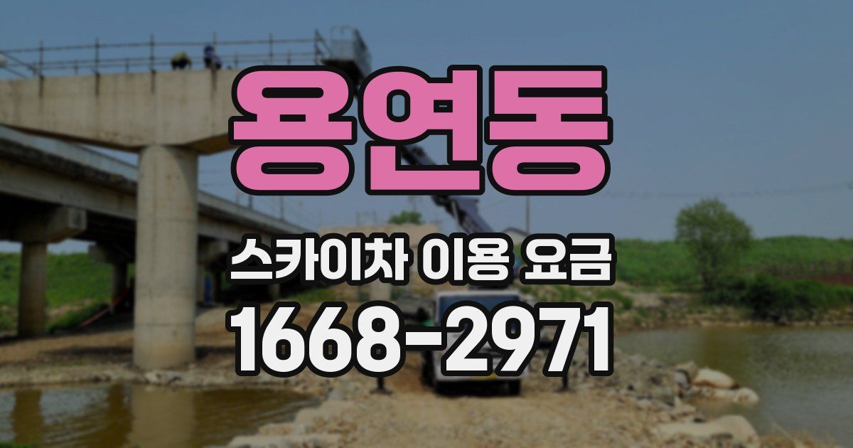 용연동 스카이차 이용 요금