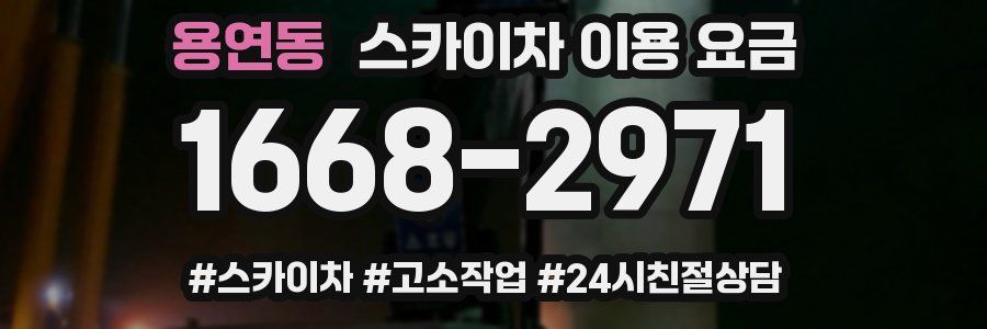 용연동 스카이차 이용 요금