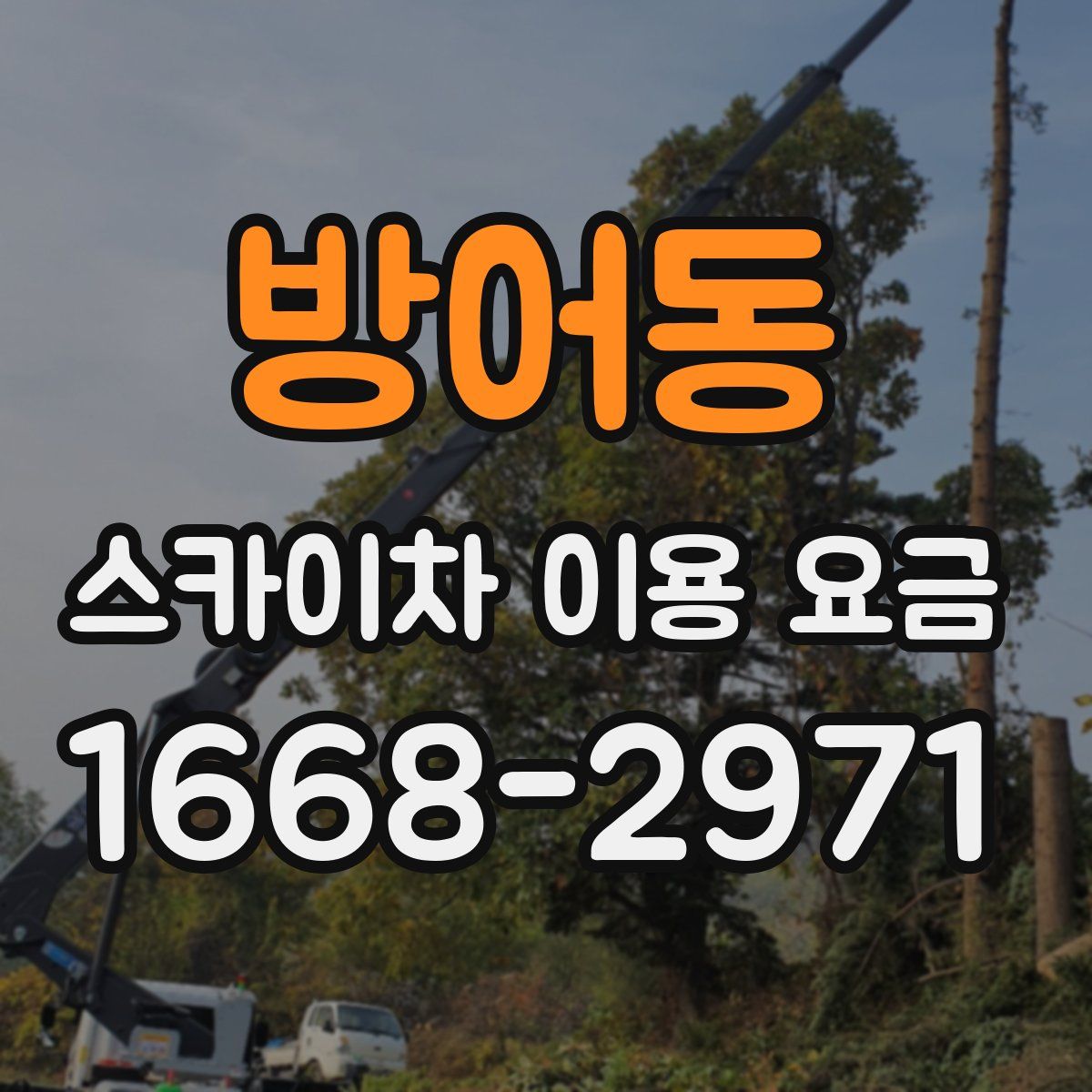 방어동 스카이차 이용 요금