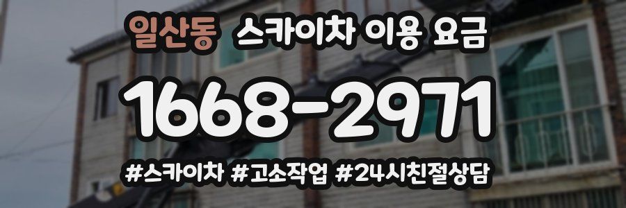 일산동 스카이차 이용 요금
