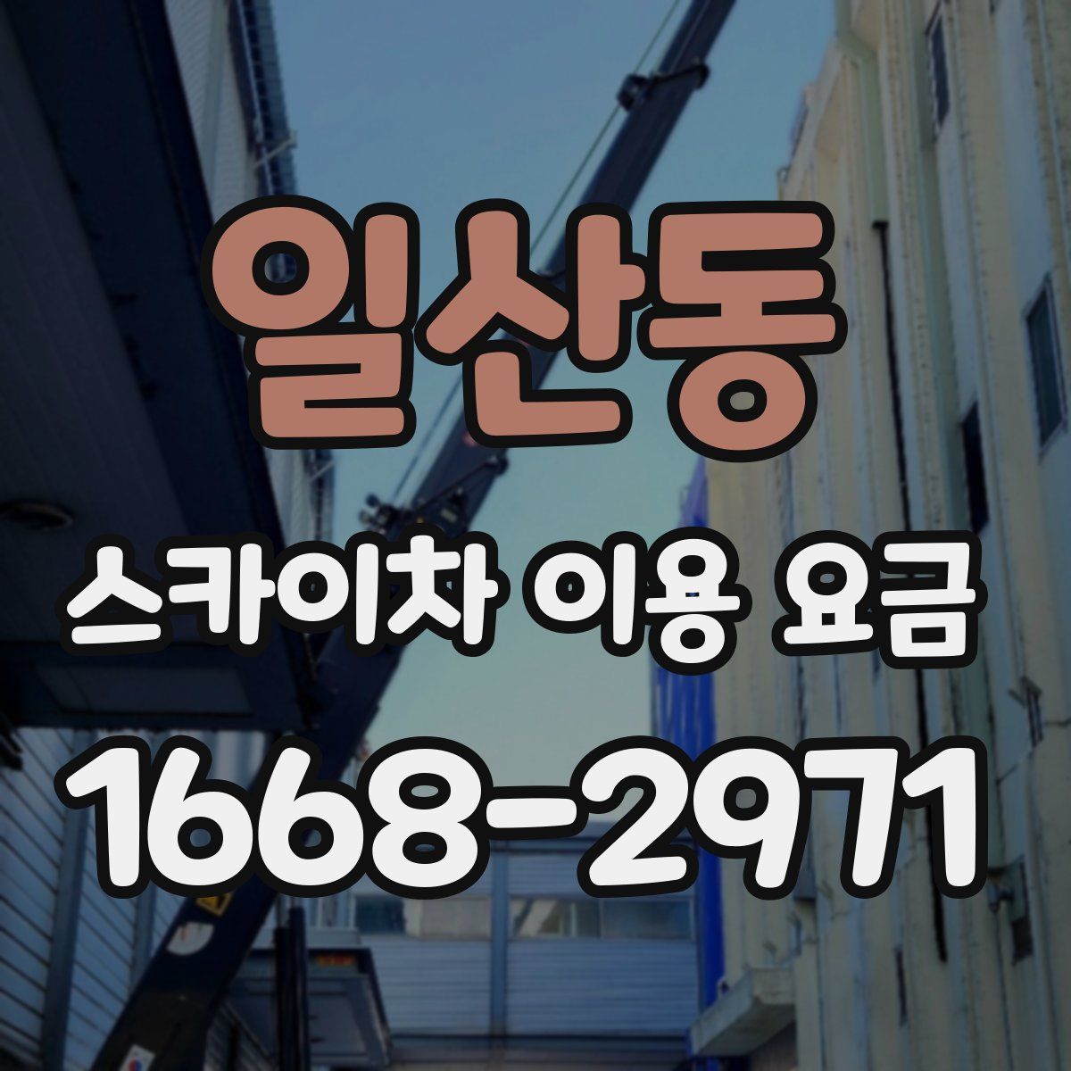 일산동 스카이차 이용 요금