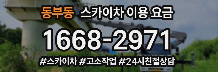 동부동 스카이차 이용 요금
