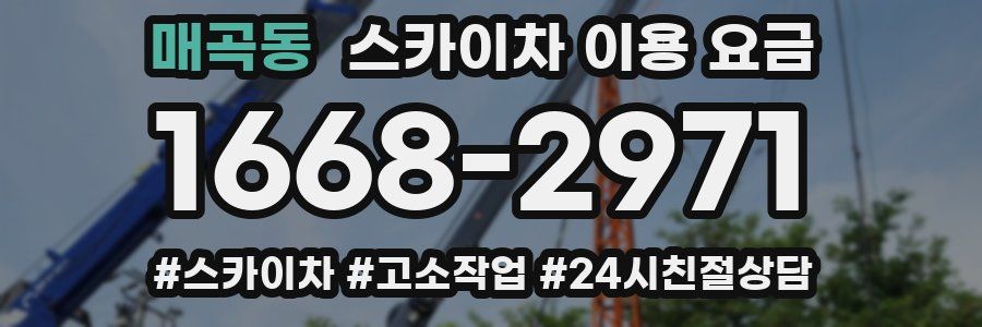 매곡동 스카이차 이용 요금