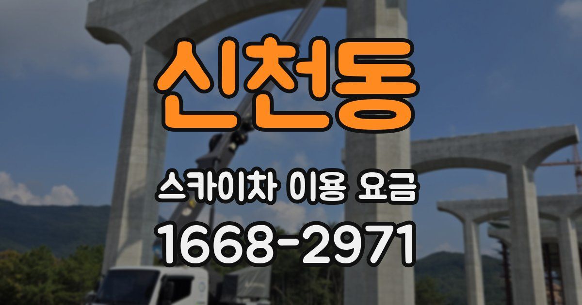 신천동 스카이차 이용 요금