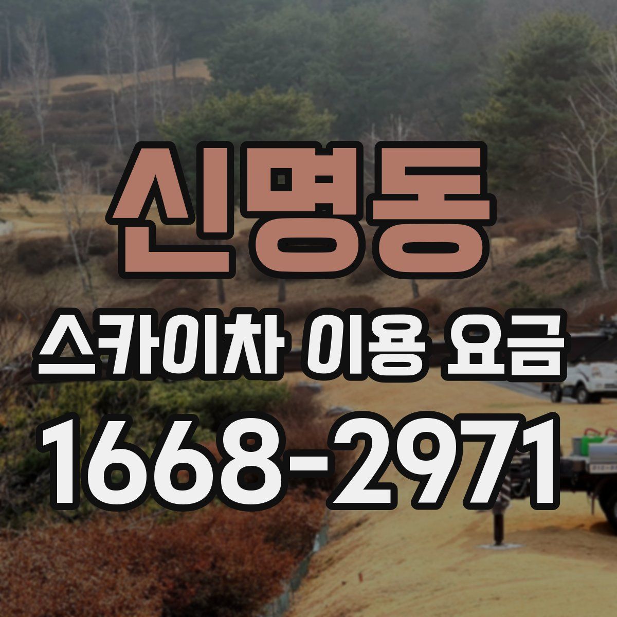 신명동 스카이차 이용 요금